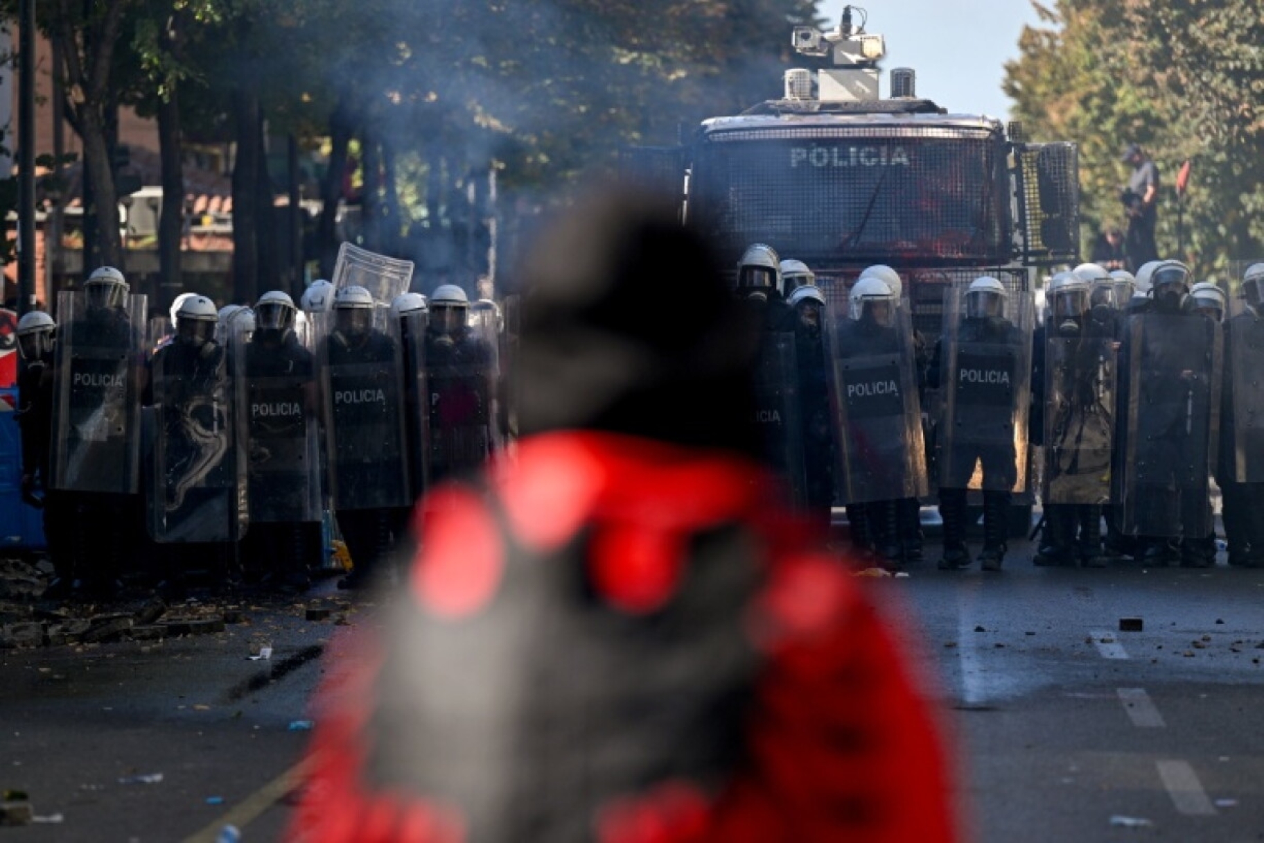 From Flamingos to Fire: How Albania’s Peaceful Protest Turned Into a Revolution – Albanian protester